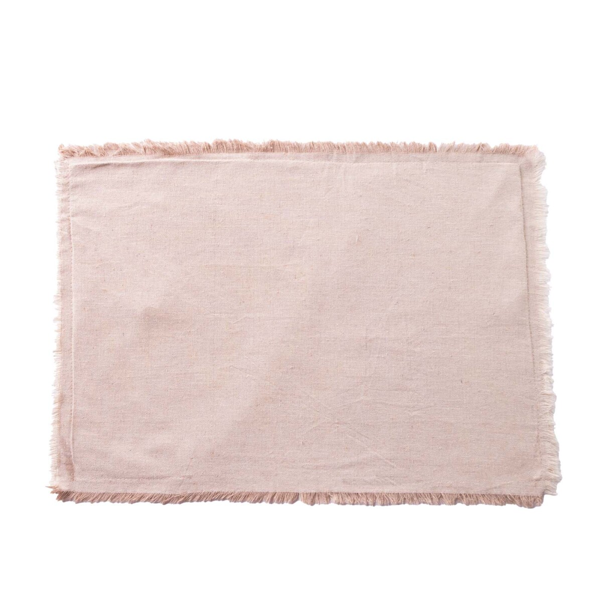 INDIVIDUAL FLECOS, - LINO-Y-ALGODON 32*45, BEIGE 