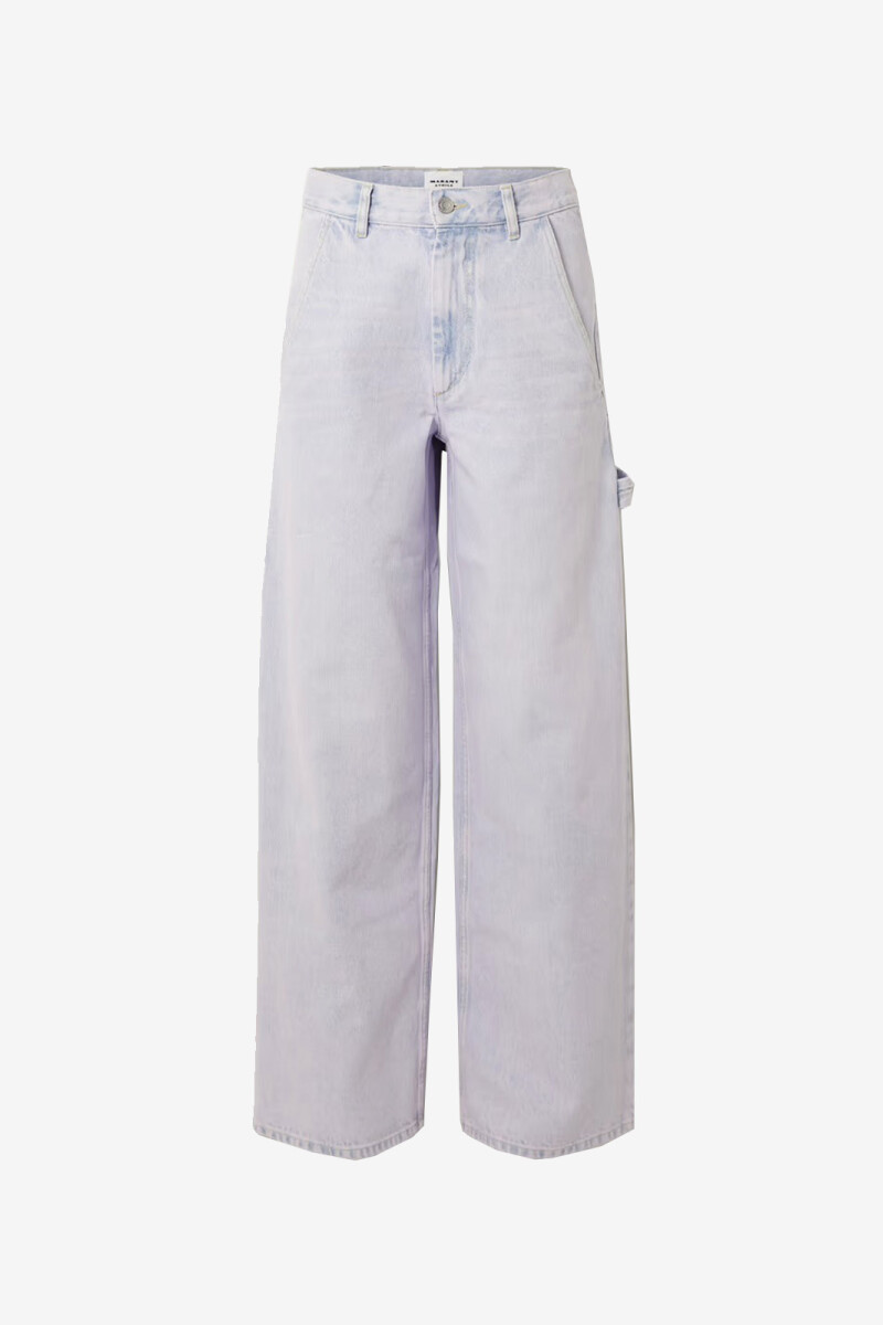 PANTALON DENIM SOLENE Lila