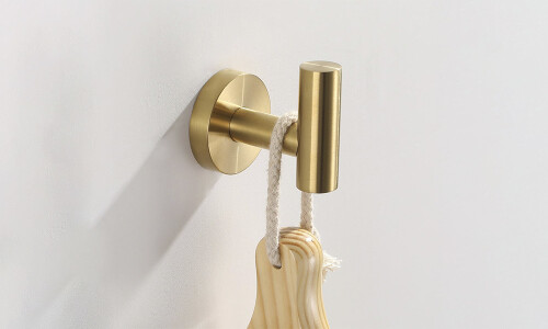 Percha simple para baño dorado A024 Percha Simple Para Baño Dorado A024