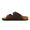 Country Sandalia Cuero Casual Caballero C/dos Tiras C/hebilla Suela Baja / Oliva Oliva
