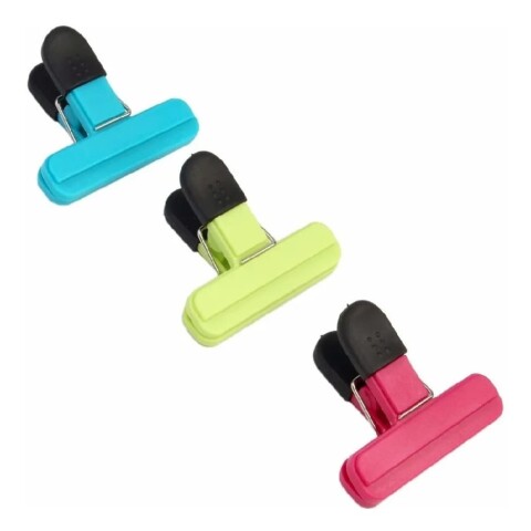 Set 3 clips pinzas para cerrar bolsas Set 3 clips pinzas para cerrar bolsas