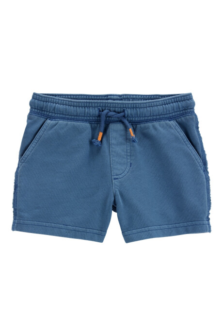 Short deportivo de algodón, azul Sin color