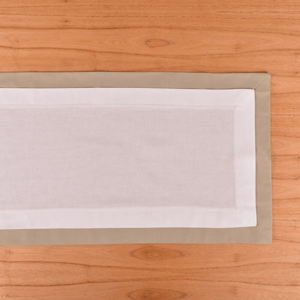 Caminero Florencia Blanco con tablas Beige