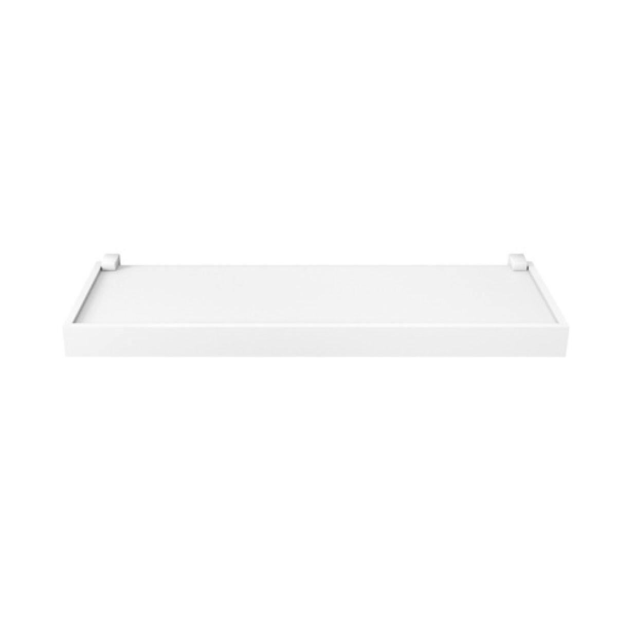 Estante duetto 1,5x20x60 cm con borde - BLANCO 