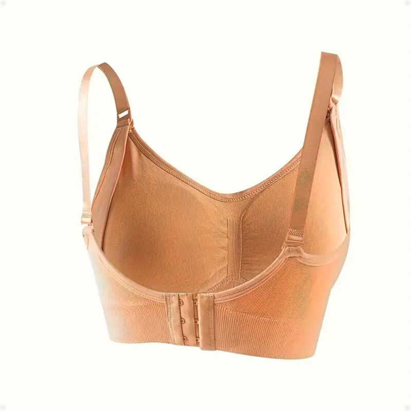 Soutien Top Deportivo Con Tiras Beige