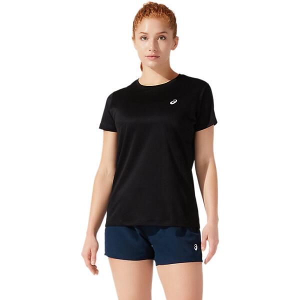 Remera Deportiva Para Mujer Asics Core Running PES SS Negro