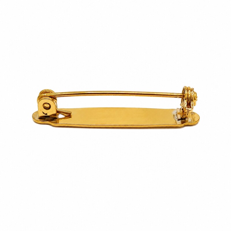 Prendedor rectangular - Oro bajo - PRE000003 sinpiedra