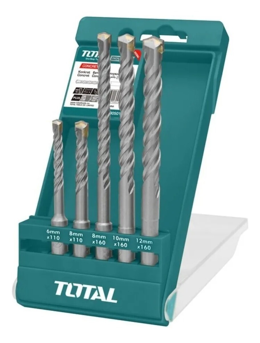 Juego Kit 5 Mechas para Concreto Pared Ladrillo Total 