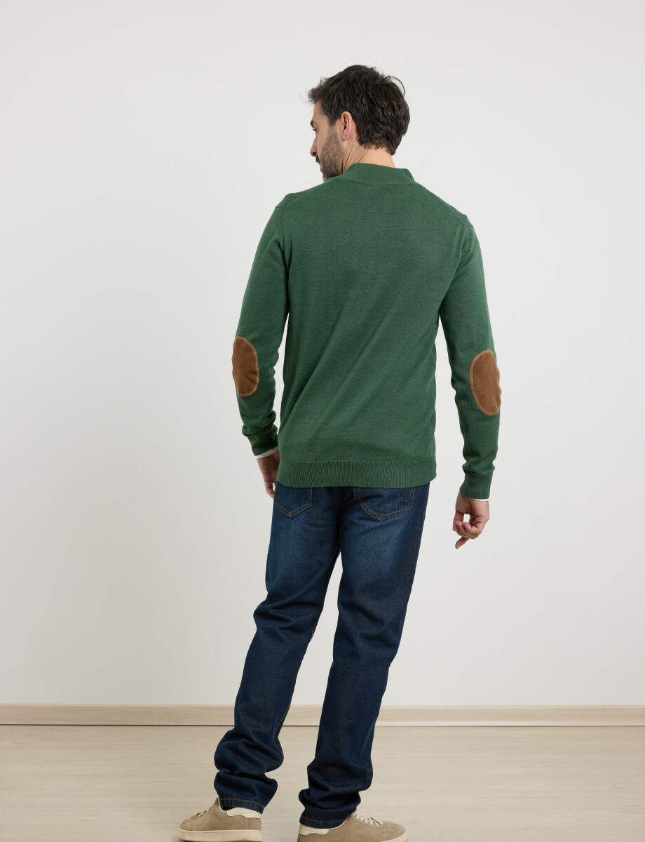 470996 SWEATER MEDIO CIERRE HARRINGTON LABEL Verde