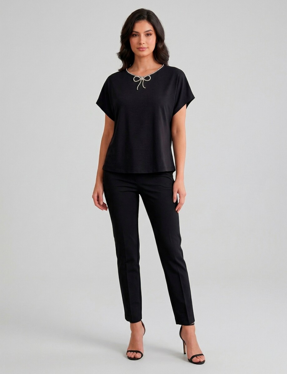 Blusa Strass - Negro 