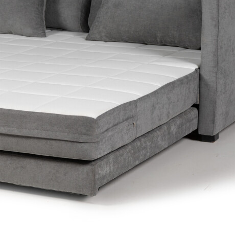 Sofá Cama Quito - 176 - Tela Microfibra TC1011 (Grafito)