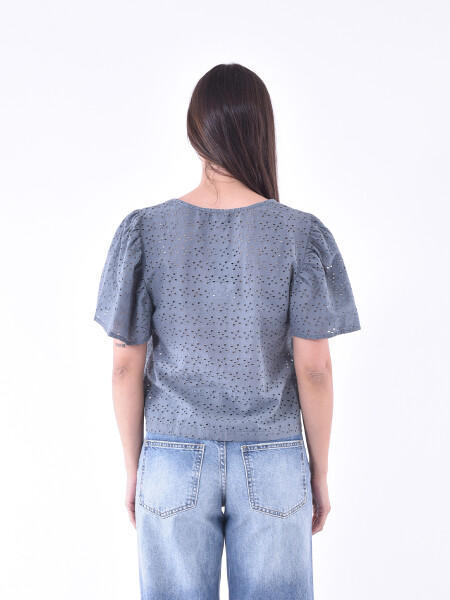 BLUSA CROACIA AZUL PIEDRA