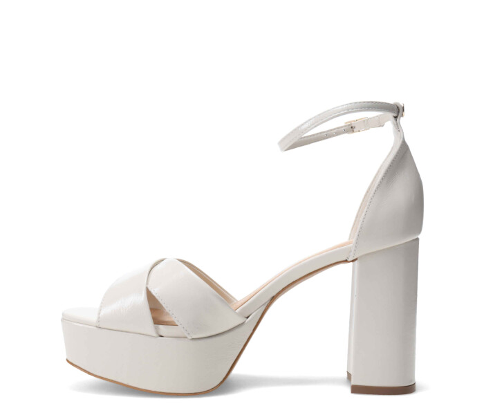 Sandalia Taco Off White