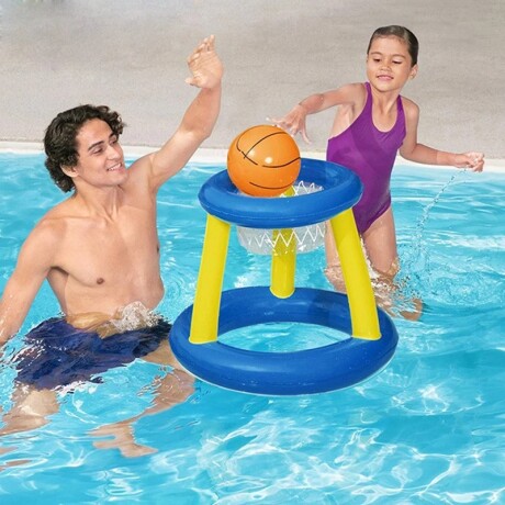 Set Juegos Piscina Bestway Aro Basket + Pelota + Acc Bsw052418