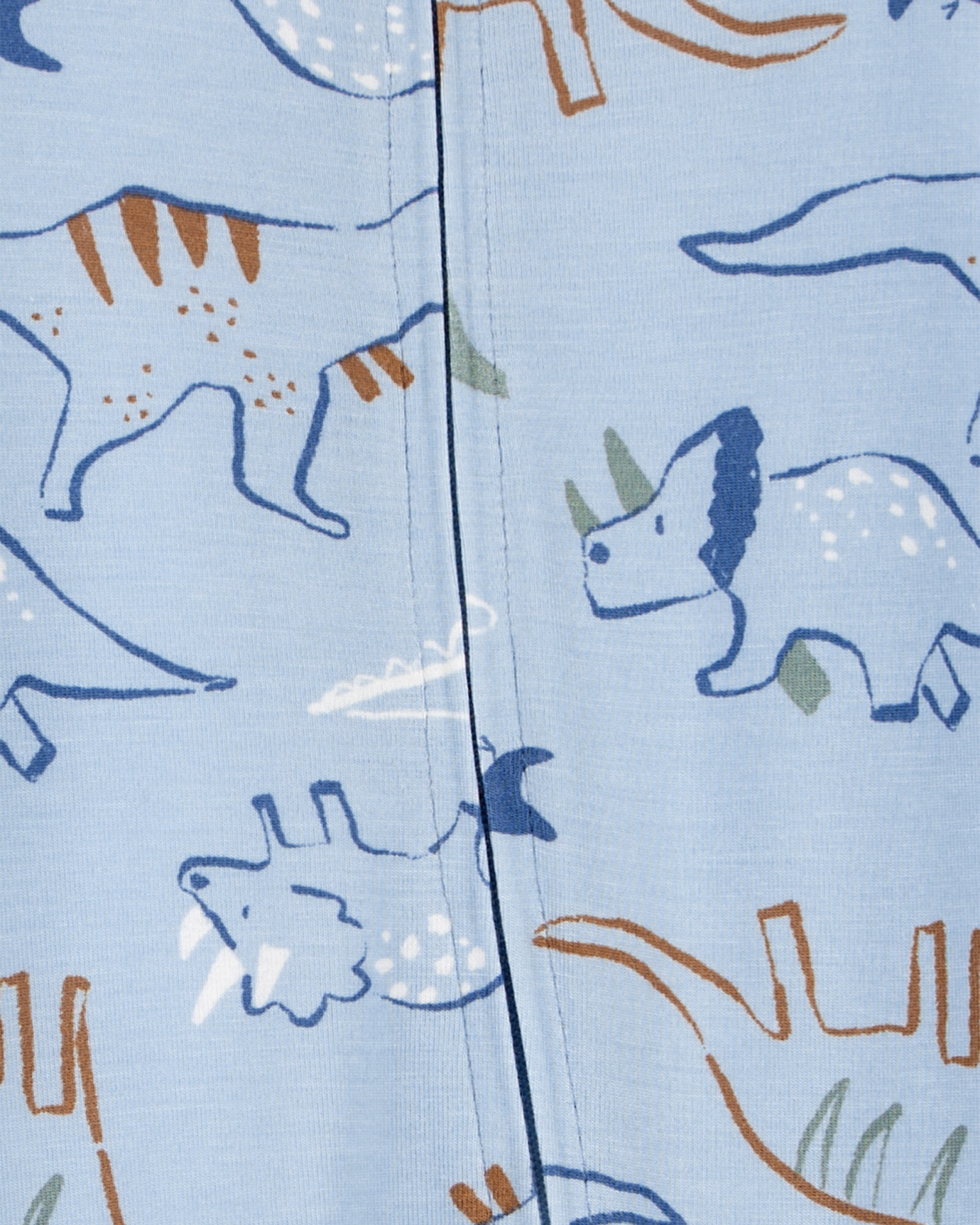 Pijama uno pieza de viscosa Ecovero, con pie, diseño dinos, línea Purelysoft Pijama uno pieza de viscosa Ecovero, con pie, diseño dinos, línea Purelysoft