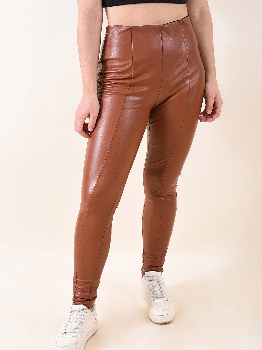 LEGGING PU MAGDA - CHOCOLATE 