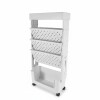 ORGANIZADOR PLAST BLANCO C/RUEDITAS 5 NIVELES Unica
