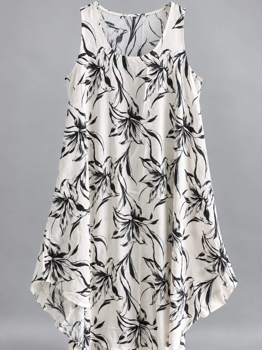 Vestido Lina Estampado negro