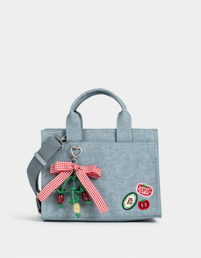 City Cartera City Denim - Azul Gastado
