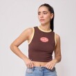 MUSCULOSA RUSTY BELIN CHOCOLATE