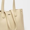 Cartera Al Hombro Erin En Efecto Cuero Graneado Natural