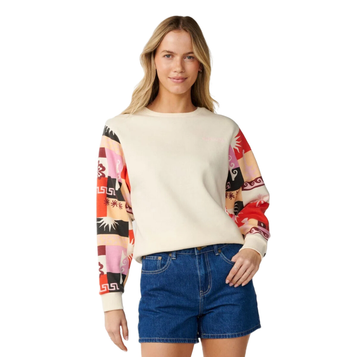 Buzo Rip Curl Party Wave Slv Printed - Blanco 