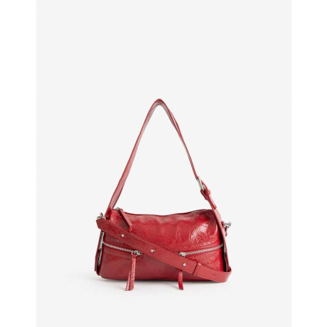 Cartera City Rojo metalizado