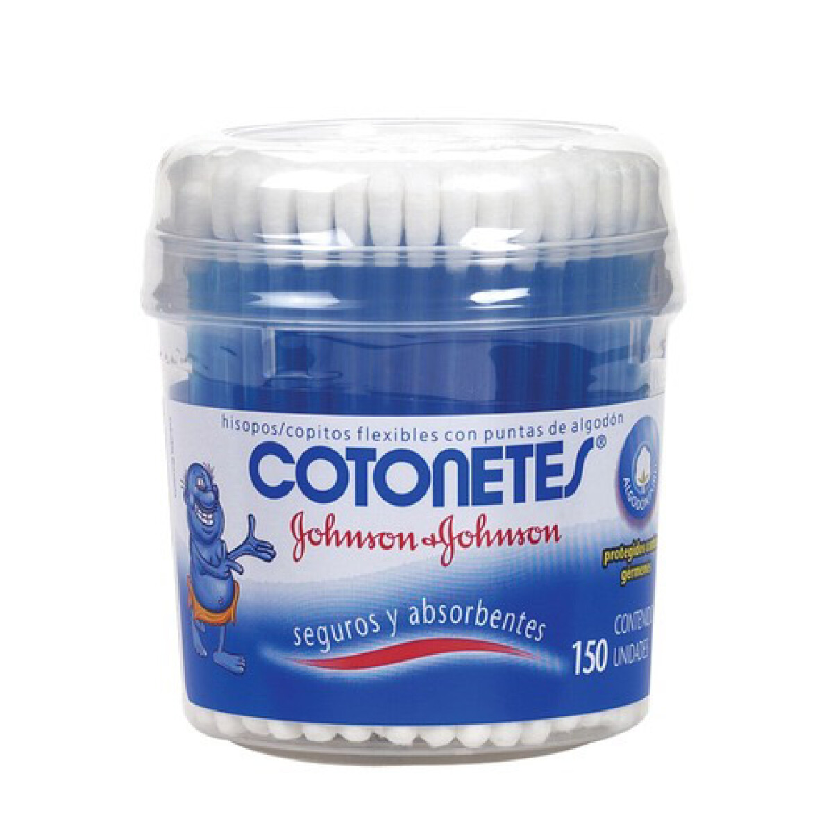 Cotonetes J&J 150 unidades 