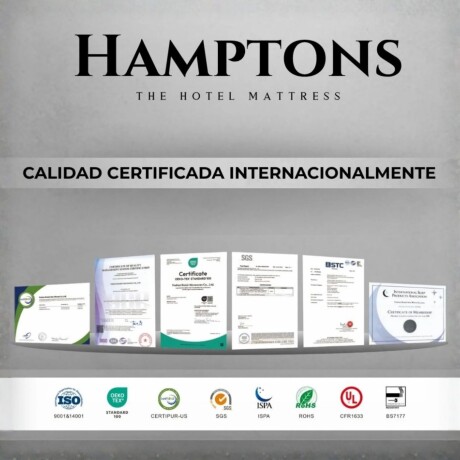 Sommier Queen Hamptons Cobalt Smart Box Gris