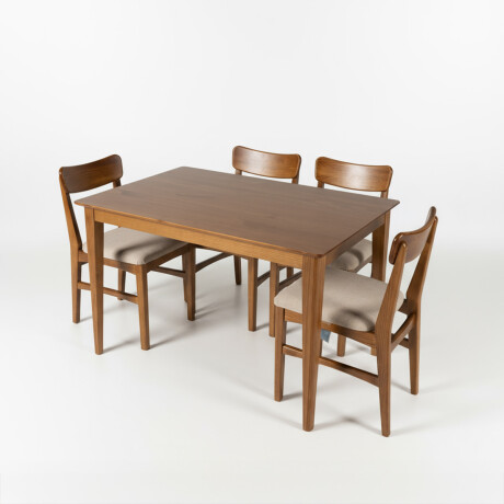 Juego de Comedor Olmo - Mesa 120 + 4 sillas Honey