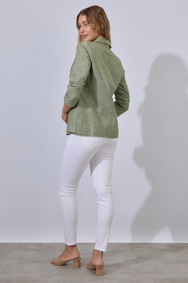 Blazer Manga Frunces VERDE