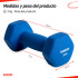 Mancuerna 2KG Revestida De Neopreno Azul Mancuerna 2KG Revestida De Neopreno Azul