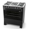 Cocina Gas Tem Master Cook 5 H Negra Cocina Gas Tem Master Cook 5 H Negra