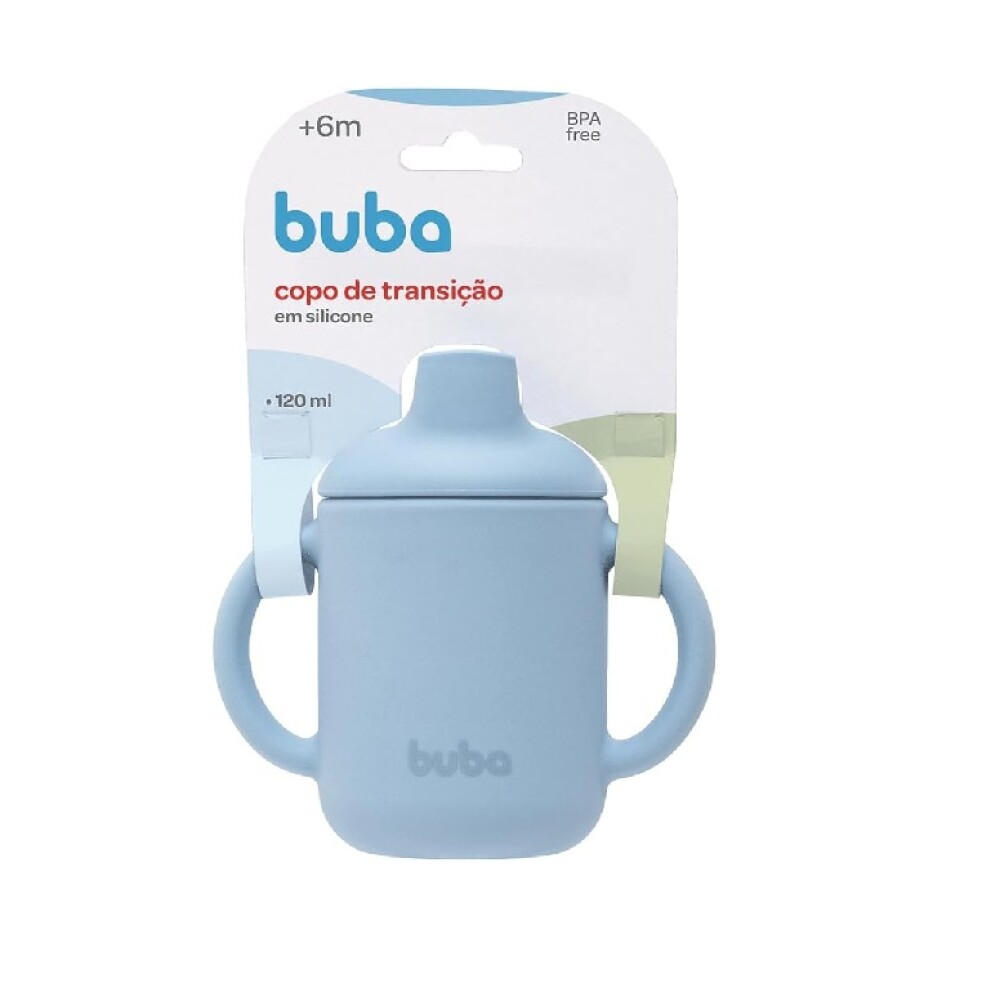 Vaso entrenamiento 100% silicona - buba celeste
