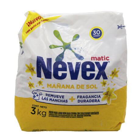 JabÃ³n en polvo NEVEX 3kg MaÃ±ana de sol