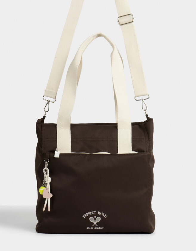 Shopper Cartera Shopper Back To School - Marron Chocolate