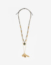 Collares Largos Folk Collar Largo Con Dijes - Dorado Oro Amarillo