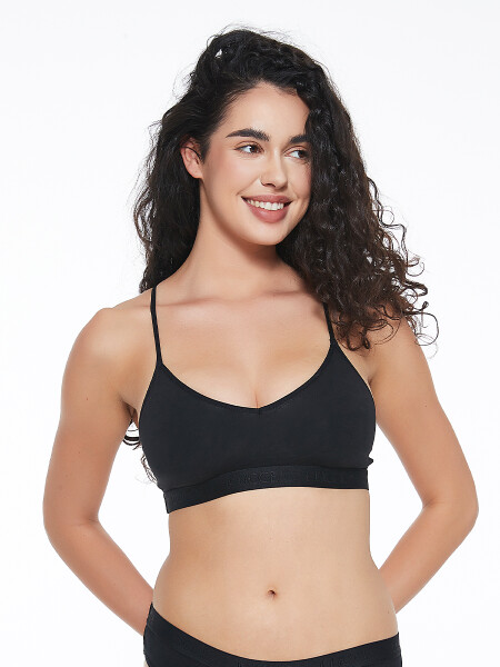 TOP NADADOR CON ELASTICO NEGRO