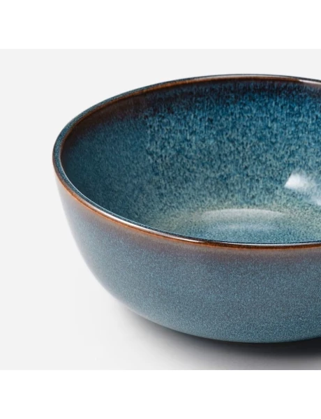 ENSALADERA CERAMICA 20x6CM ORGANIC AZUL ENSALADERA CERAMICA 20x6CM ORGANIC AZUL