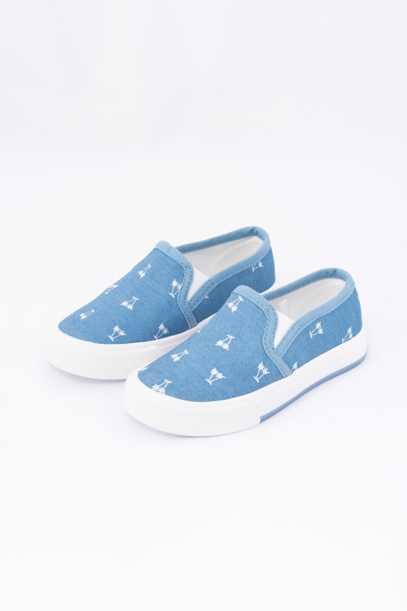 Pancha estampada - Azul 