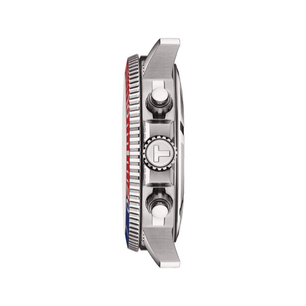 Reloj Tissot Seastar 1000 Quartz Chrono con bisel rojo y azul Reloj Tissot Seastar 1000 Quartz Chrono con bisel rojo y azul