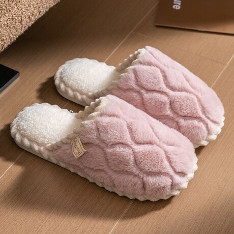 Pantufla Diseño Ondulado Rosa