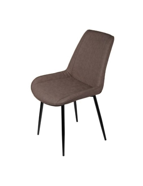 SILLA VOLGA PU/METAL MARRON/NEGRO SILLA VOLGA PU/METAL MARRON/NEGRO