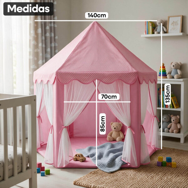 Carpa Casita Infantil Tipi Casa Para Niños Plegable Castillo Con Cortinas Imback Color Rosa Carpa Casita Infantil Tipi Casa Para Niños Plegable Castillo Con Cortinas Imback Color Rosa