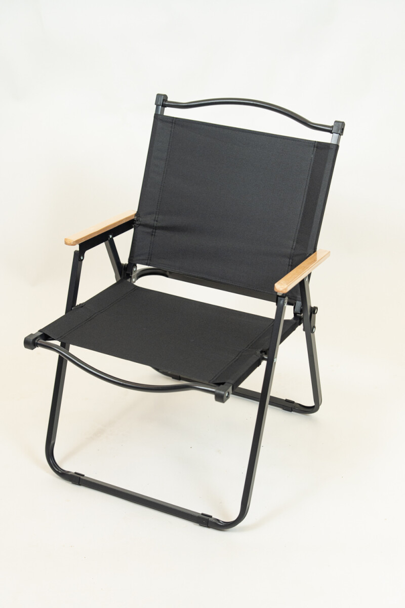 Silla Playa Plegable Alta - Negro 