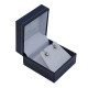 Caravanas en oro 18k blanco y brillantes Caravanas en oro 18k blanco y brillantes