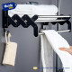 Tendedero Plegable De Pared Retractil P/ropa Gris