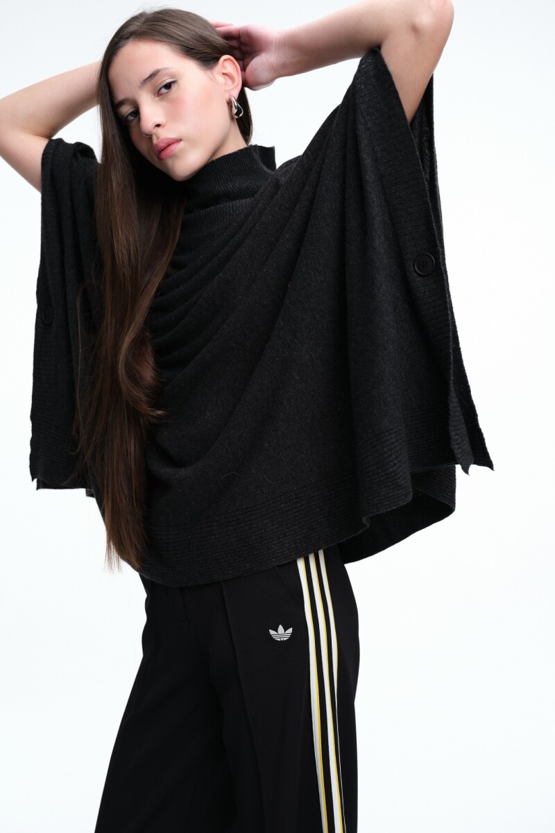 PONCHO TEJIDO Antracita