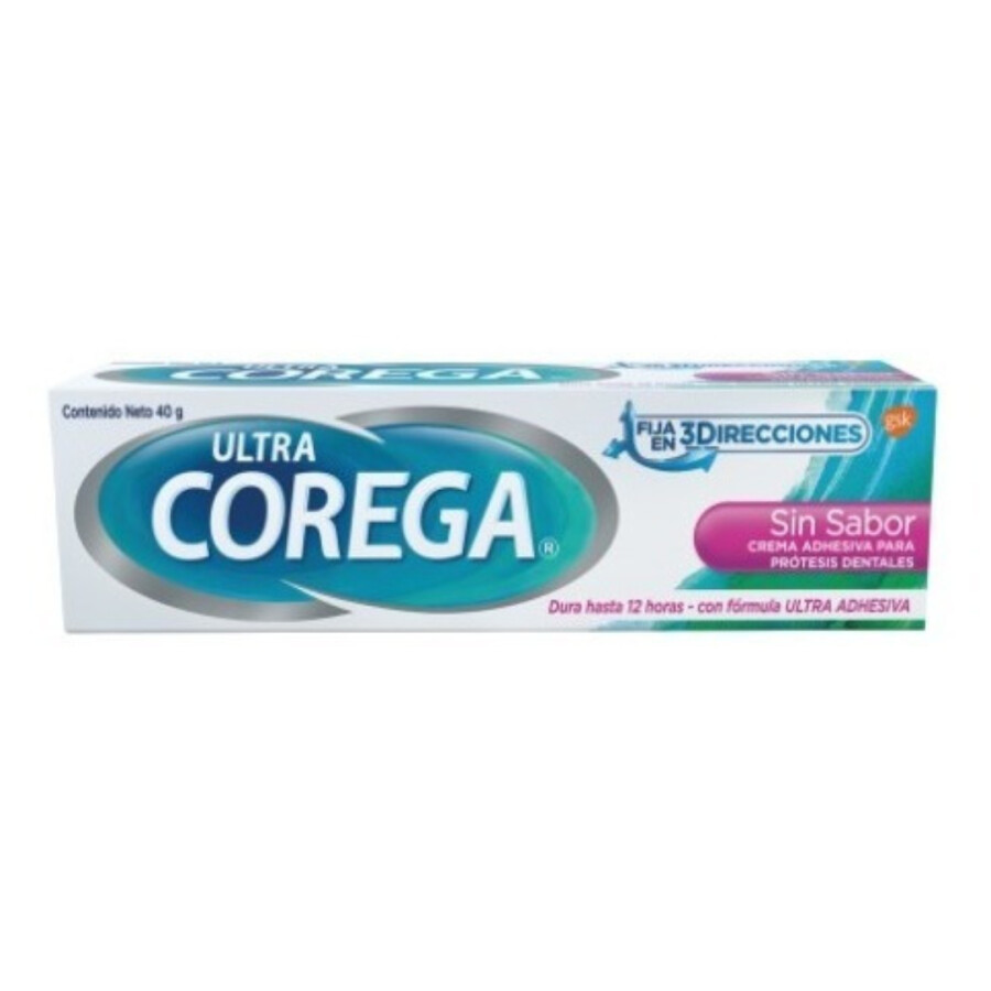 Corega Ultra Sin Sabor 40gs – Crema Adhesiva Corega Ultra Sin Sabor 40gs – Crema Adhesiva