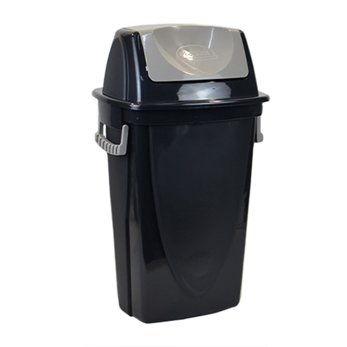 Tarro de residuos con tapa vaivén 58 lts Ecoblack - NEGRO 
